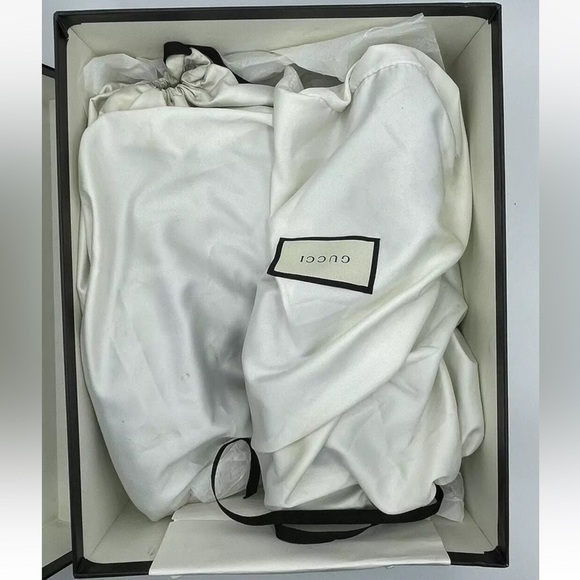 Gucci Leather Signature High Top Black Trainers Men's Size 13.5G - Picture 8 of 8